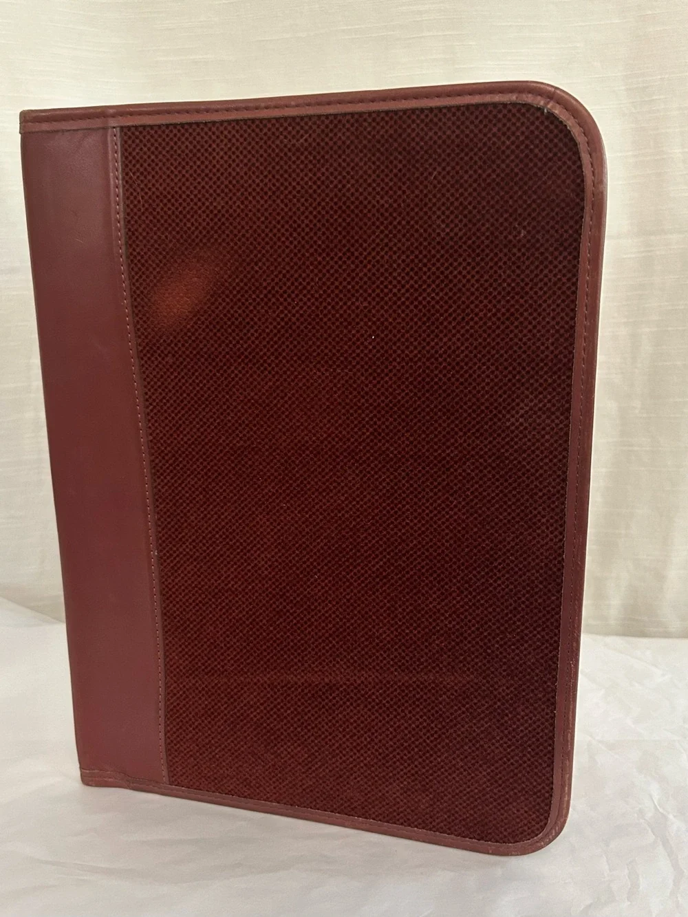 Vintage 70's/80's Leather Legal Size Portfolio PadFolio Case - Brown